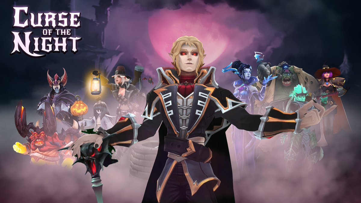 Battlerite's tweet photo. Curse of the Night - Coming October 17 to the world of Battlerite.

Watch the trailer here: https://t.co/ozYjzmdNq4 https://t.co/kbezW6ErIA