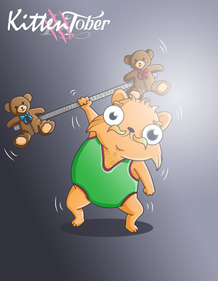 Day 15 - Weak
#KITTENTOBER !! You are strong enough!
#cryptokitties <a href="/cryptokitties/">CryptoKitties</a> #characterdesign #Inktober2018
