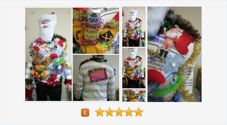 ChristmasSweat3's tweet photo. Hillbilly Beer Can Holder Hysterical Tacky Ugly Christmas Sweater Men's Hodge Podge of Christmas Lights Men's L, Light UP Sweater, Funny #sweater #clothing #mensclothing #uglychristmassweater, #Grinchjuice #beersweater https://t.co/gfpyoD8LQH https://t.co/6b4XSQjFzW