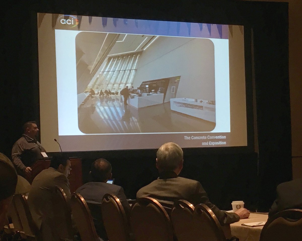 Our own Tony Candiloro at #ACIConvention sharing "When Concrete Becomes Artwork" #SCC <a href="/ConcreteACI/">AmericanConcreteInst</a>