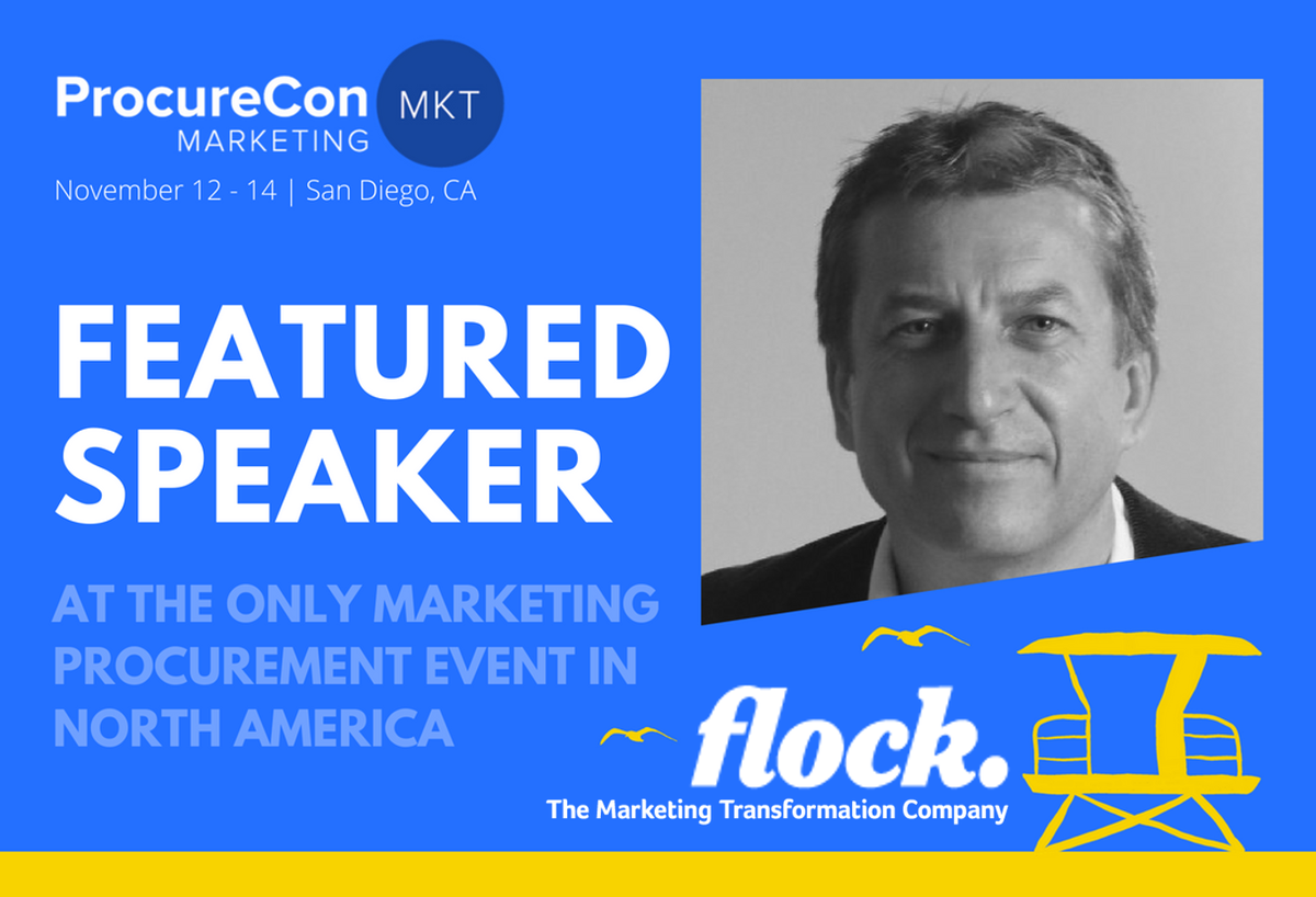 FlockAssociates's tweet photo. Going to #ProcureConMarketing US this year? Flock CEO @cupperbutt and US MD @mcaplanNY will be hosting a workshop on conducting an #Agency #Ecosystem review. We also have a 25% discount off tickets - get in touch! #procurement #marketingprocurement #flock https://t.co/8M8XiRlRXH