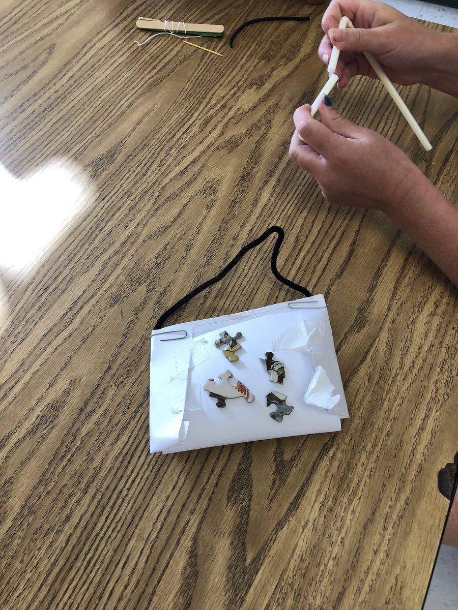 SoCalSTEAMteach's tweet photo. 4th grade Paper Bag Challenge.  Use the materials in the bag to design a solution to pick up and carry small objects. @CardiffSchools @AdaHarrisKids #STEAM https://t.co/qUOypqHjrC