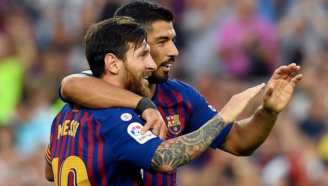 GoalEdition's tweet photo. ⚽️ Las parejas más goleadoras de La Liga:

1. Sevilla (12): André Silva (7) - Ben Yedder (5)

2. Barcelona (9): Leo Messi (6) - Luis Suárez (3)

3. Celta (9): Iago Aspas (5) - Maxi Gómez (4) https://t.co/AsDHwQ1ekX