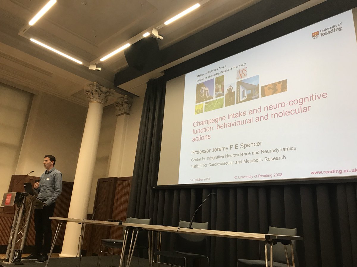 <a href="/Prof_JPESpencer/">Omnius: Evermind@Reading</a> talking about health benefits of champagne 🥂🍾 #WineAndHealth