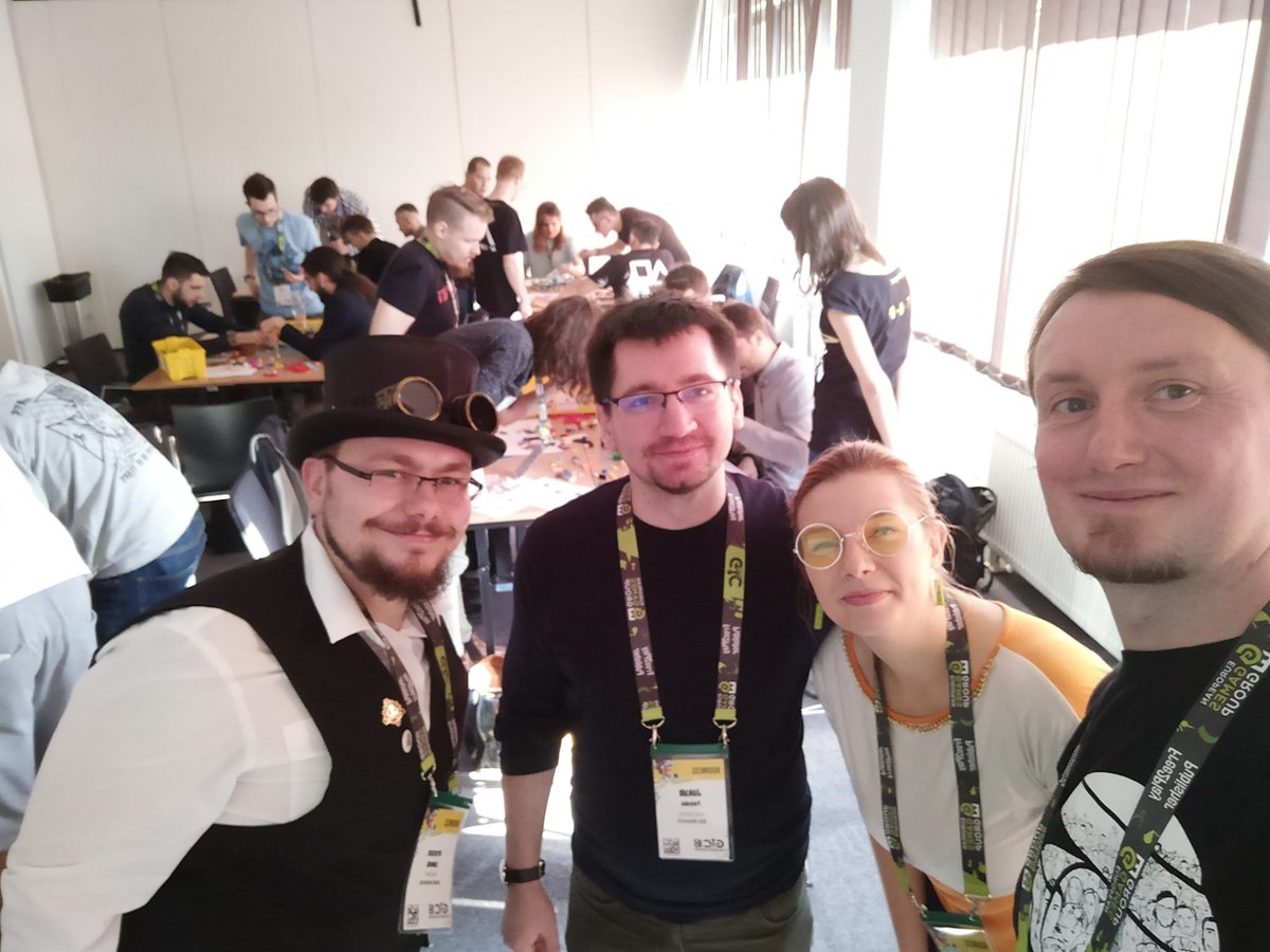 PiotrMistygacz's tweet photo. Together with @Zgredziucha (@GspotGames) and @KubaPalyska (@VileMonarch), we conducted a  #LevelDesign workshop using #LEGO bricks at @gdcon. It was a physical version of #Blocktober with educational flavour :) Thanks to everyone for a great time. #gamedev https://t.co/IJ2x8JXUBR
