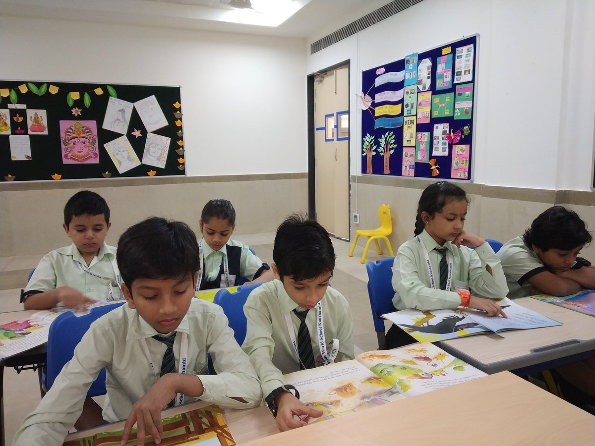 Tanujasharma121's tweet photo. "There are many little ways to enlarge your world.  Love of books is the best of all.” 
Readingtime#grade4-5@petalworldschoolkaushabi@sapnasukul https://t.co/mvfeysqnKr