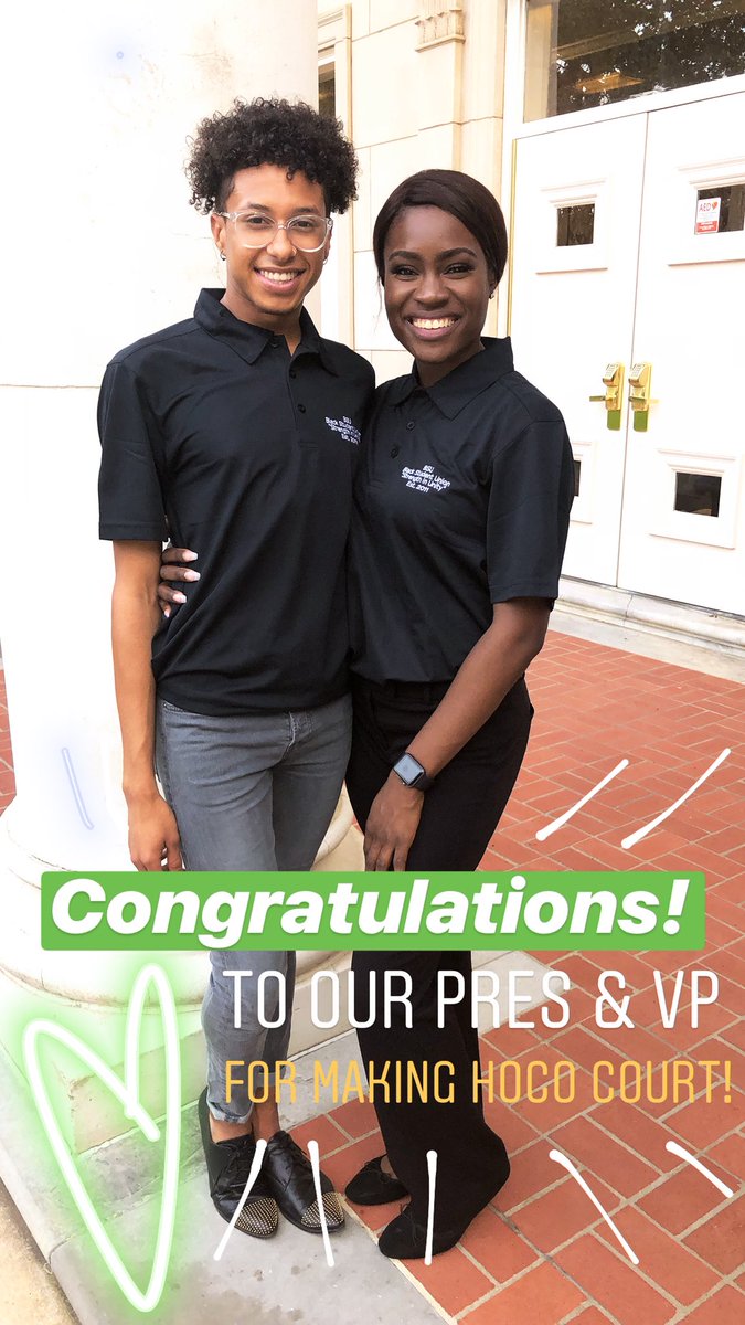 untBSU's tweet photo. Proud to have our President & Vice President on the Homecoming court this year!
Y’all never stop shakin the table! 💚 https://t.co/qZCYvaExzL
