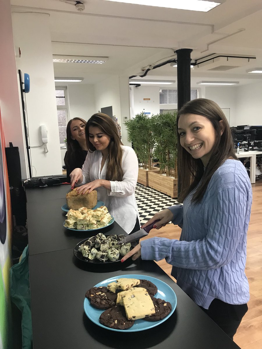 FewandFar_Team's tweet photo. #TheGreatKnowitBakeOff starts today! 🍫🤦🏻‍♀️🍞🍪 Group one spread looking great... nice work ladies 🙌🏼 https://t.co/bHAMMR68qG