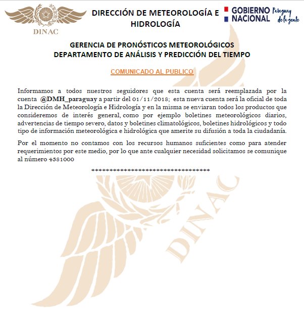 pronostico del tiempo dinac