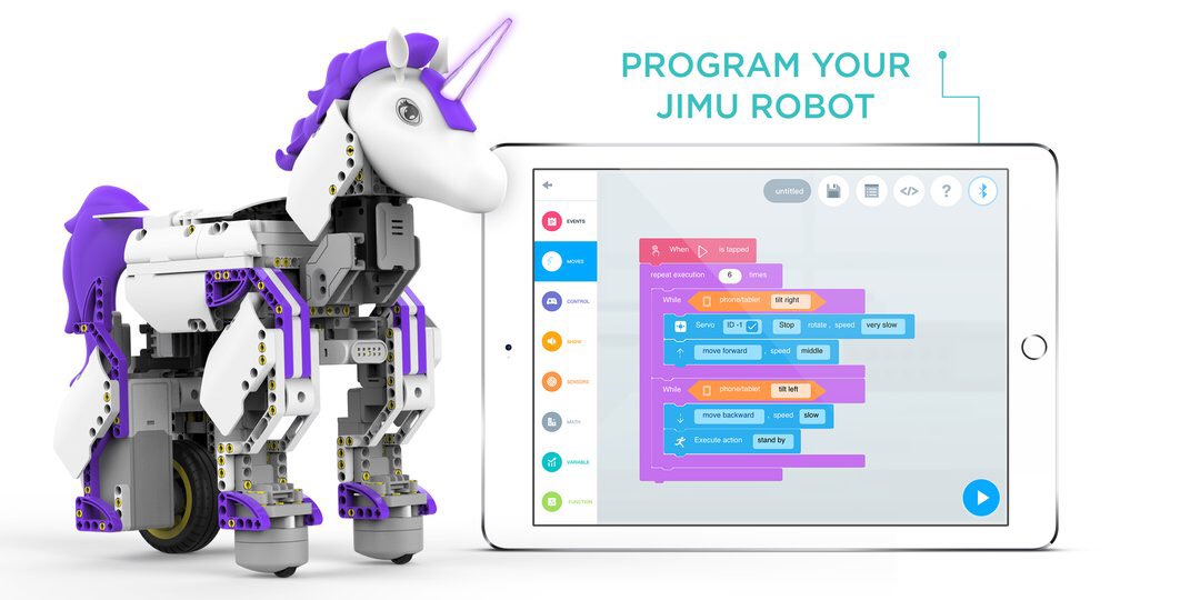 TopNewsFamily's tweet image. ¡A PROGRAMAR! 🦄
 #UnicornBot es un kit de #robot programable para tener las bases de lecciones de código. Es el nuevo lanzamiento de #UBTECH #Robotics. [ubtrobot.com] #TOPnews #tecnología #tech #kidswhocode #teens #coding #girlswhocode