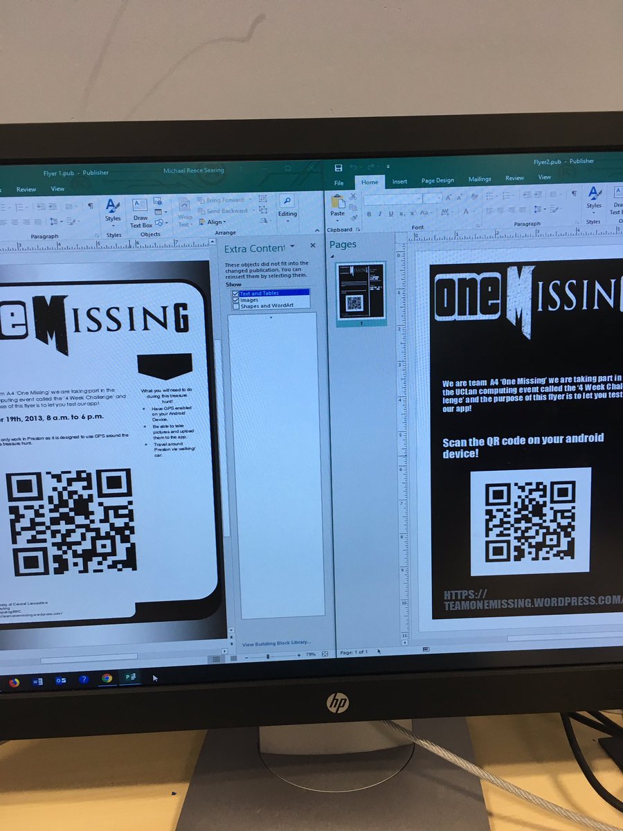 A4OneMissing's tweet photo. Playing around with a few flyer ideas #Computing4WC https://t.co/3jVtjahfqM