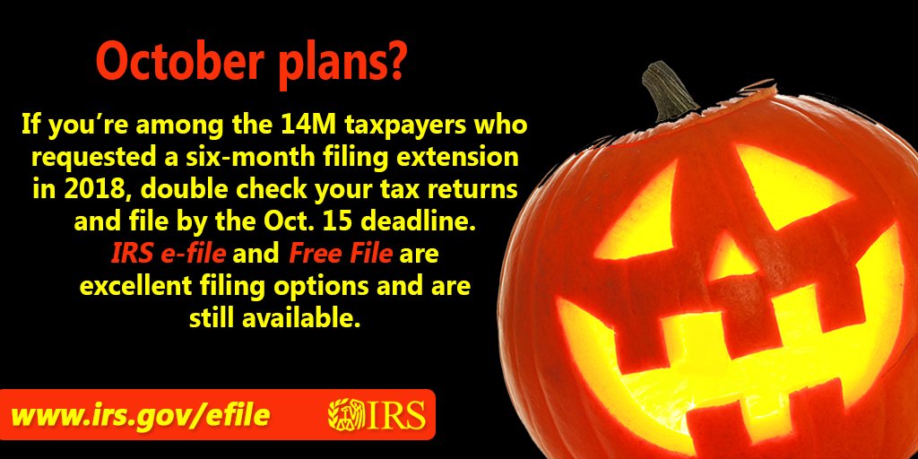 IRSnews's tweet photo. Rushing to meet the 10/15 #IRS filing extension deadline? Carefully check your tax return before filing. https://t.co/jK86A3186e https://t.co/qW3TEndlTe