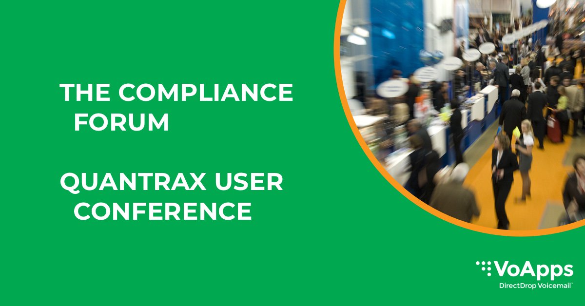 voapps's tweet image. Let's meet up! We'll be at two trade shows this week: The Compliance Forum with @nickjarman (bit.ly/2xraEaw) and Quantrax User Conference. #tradeshows #voapps