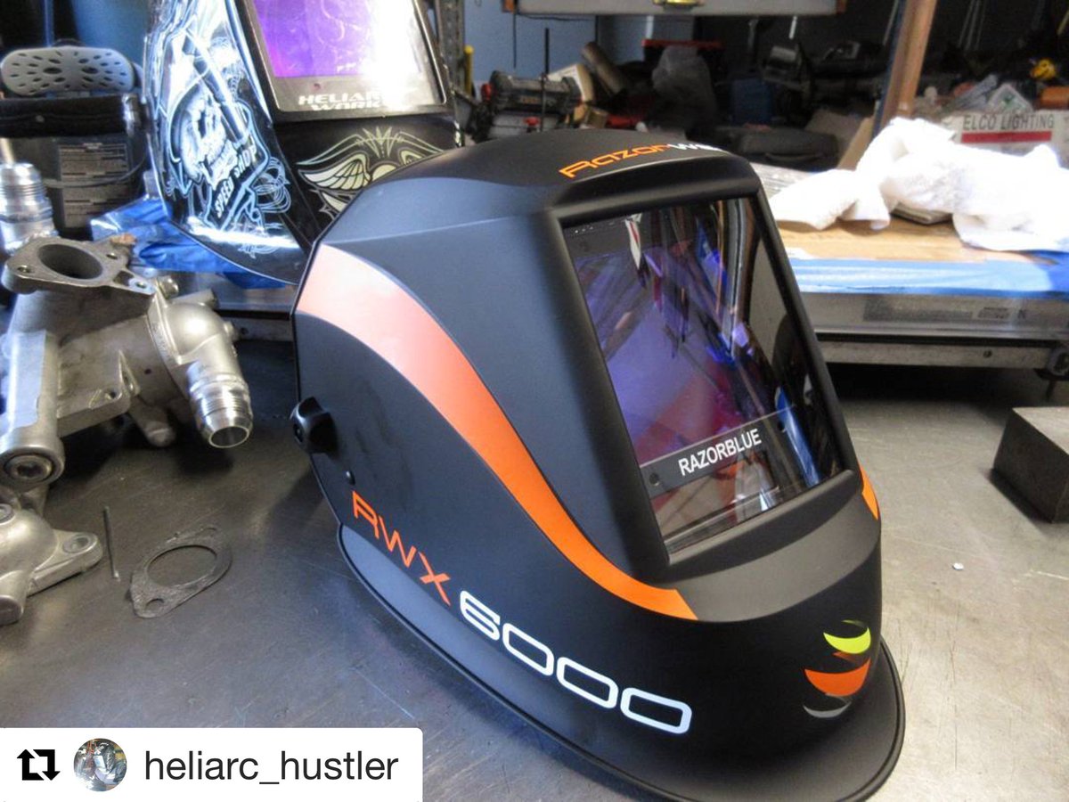 lvabrasives's tweet photo. @heliarc_hustler got a new welding helmet ✌️😎 #lehighvalleyabrasives #lehighvalley #abrasives #surfaceprep #welding #metalworking #metal #metalfab #metalfabrication #fabrication #industrial #manufacturing #tools #regram #monday #metalmonday #razorweld #rwx6000 #weldporn https://t.co/9bySC1KOoJ