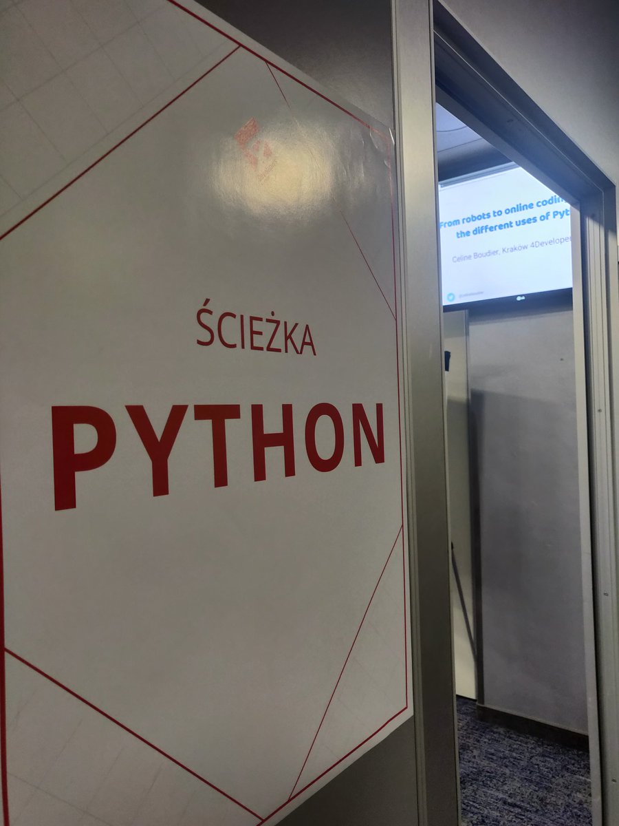 webGandi's tweet photo. Python in Kraków! Welcome local #4DevelopersKraków :) https://t.co/SULtkJvR8f