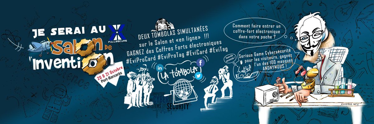 GascuelJ's tweet photo. #Tombola 🎲#evipro #evitag #evicard 👻#seriousgames gagner masque #Anonymous Weekend bord de mer 🏝️ rencontrer des #inventeurs💡voir leurs démos 😲 #entrepreneurs de l'extrême 🥶🥵 Venez au 🇫🇷#salonspecials Invention https://t.co/GKCyhFHSyw cc @freemindtronic @IniciativaActua https://t.co/YUjN1oIXju