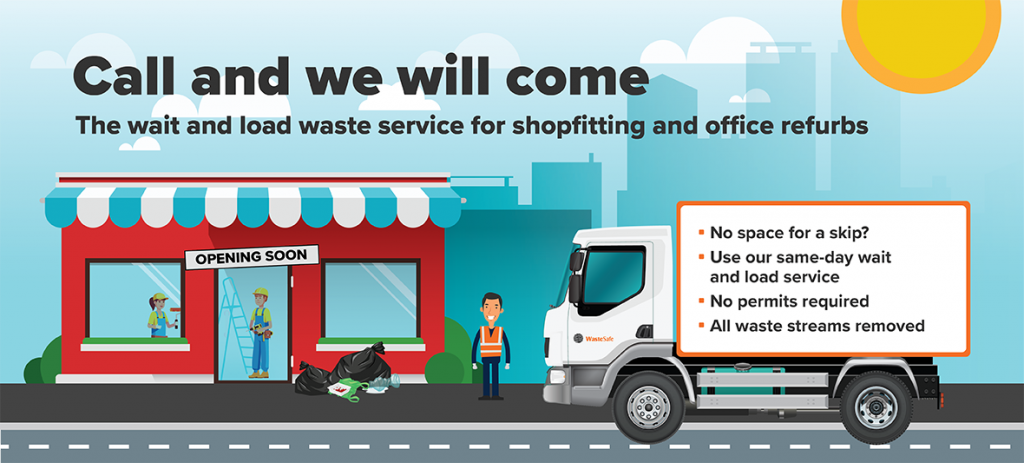 WasteSafeUK's tweet photo. Skip the skip. Our 'Wait and Load Service' has a quick and simple  process. You call us on 0800 133 1330. We come and collect your waste. That’s it.

#WasteSafe #WaitandLoad #Waste #Retail #Shopfitting #Shop #NewBusiness #OfficeFitOut #Services #Business #CityCentre #Tidy #Van https://t.co/jXs7NoIGjV