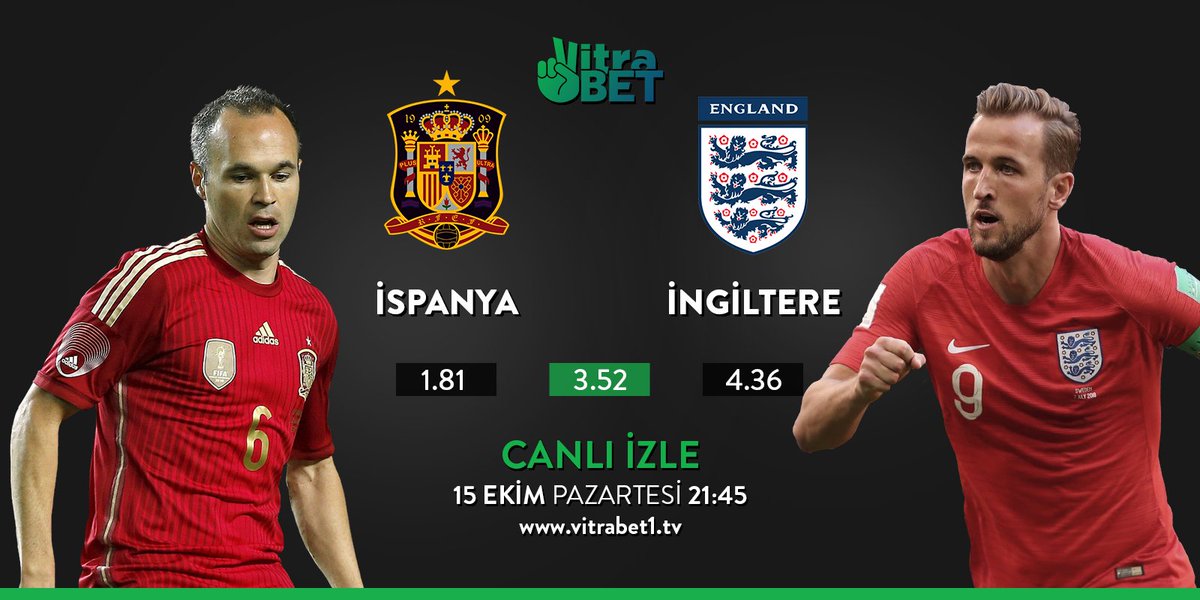 ⚡️Vitrabet TV ile futbola doyamayacaksınız! 

🏟️#İspanya - #İngiltere
📺vitrabet1.tv
⏰21:45 

#UEFA #UEFANationsLeague #Canlıİzle #Maçİzle #CanlıMaçİzle #VitrabetTV #GüncelHaber #FutbolMaçı #Football