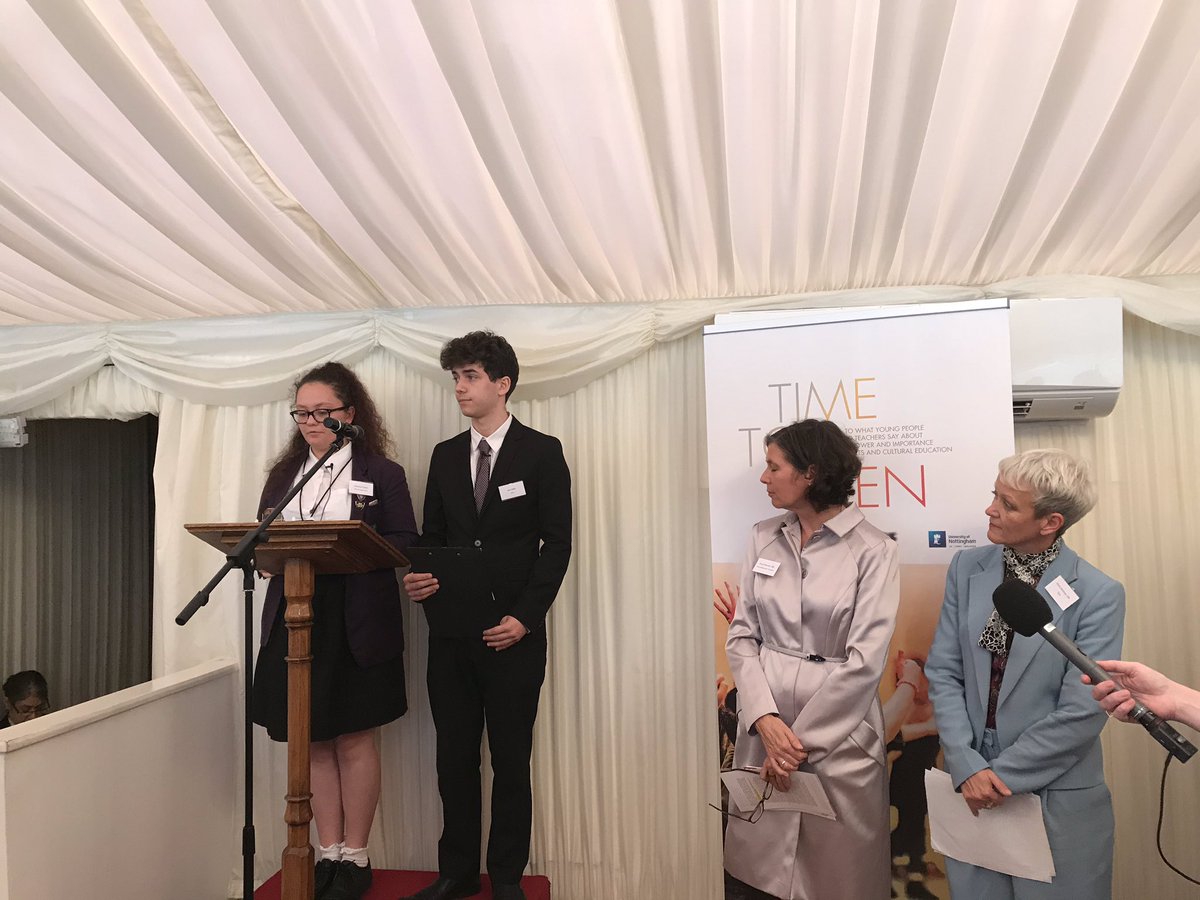 Attending a very interesting launch of research into benefits of arts ed in face of narrowing curriculum