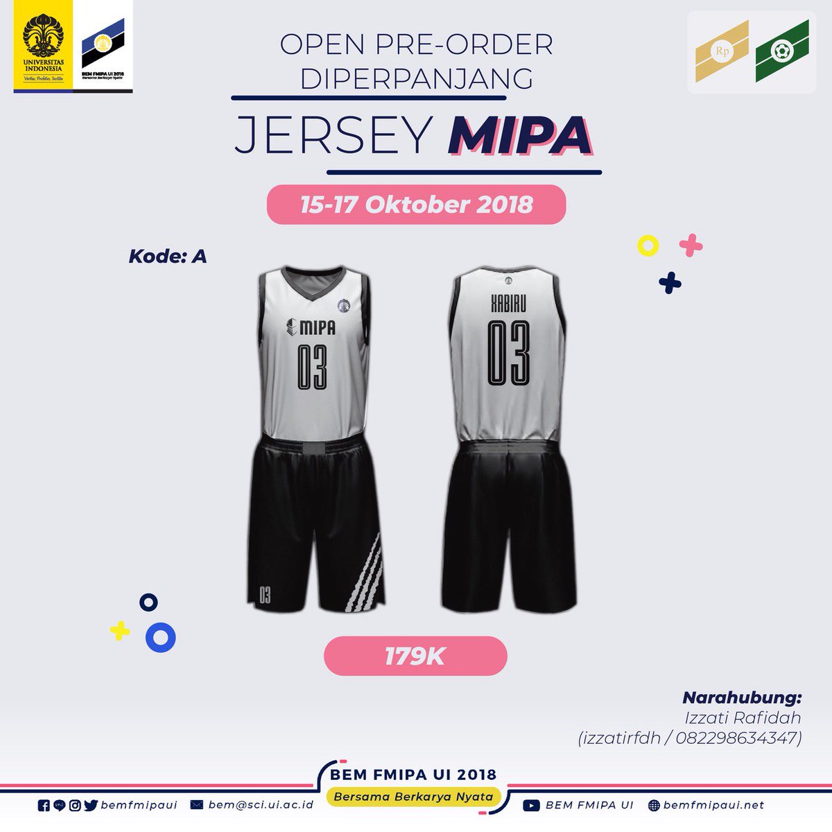 DIPERPANJANG DESIGN BARU PRE ORDER JERSEY BASKET MIPA Halo Sobat DIPERPANJANG DESIGN BARU PRE ORDER JERSEY BASKET MIPA Halo Sobat