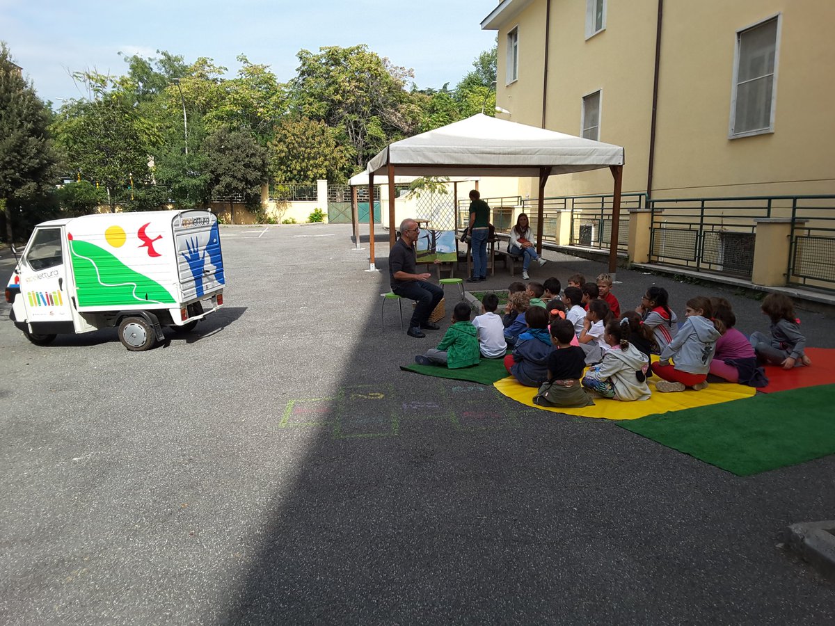 Apelettura è arrivata alla Raimondi! 
Pomeriggio in giardino con letture animate!