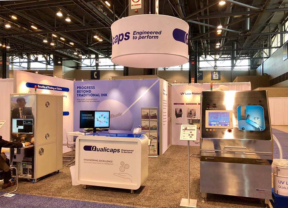 QUALICAPS's tweet photo. @packexposhow is in full swing, so come by Booth W-698 and see our new QUALIS-US UV Laser Printer! It's one of the fastest UV Laser printer in the world, so you don't want to miss it. #PackExpo #Qualicaps #capsules #tablets #pharmaceutics #laserprinters https://t.co/gYqhxXzAbR