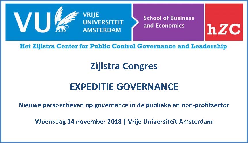 'Expeditie Governance' - Zijlstra congres op 14 november a.s. met o.a. Yvonne van Rooy (NVZ), Paulina Snijders (UvT) en Ruud Klarenbeek (JPvdBent) als sprekers. Uitgebreid programma en aanmelden via de website: sbe.vu.nl/nl/afdelingen-…