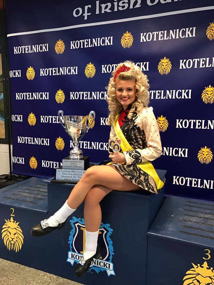 dhsgirlsfhockey's tweet photo. Our Captain Nora added to her trophy collection by becoming the U17 Champion at the Kotelnicki Feis!  Way to bring it, Nora!! @AhernNora  #irishstepdancer #champ #nottoomanyfootcallsinfieldhockey https://t.co/Kl6GOF5cXi