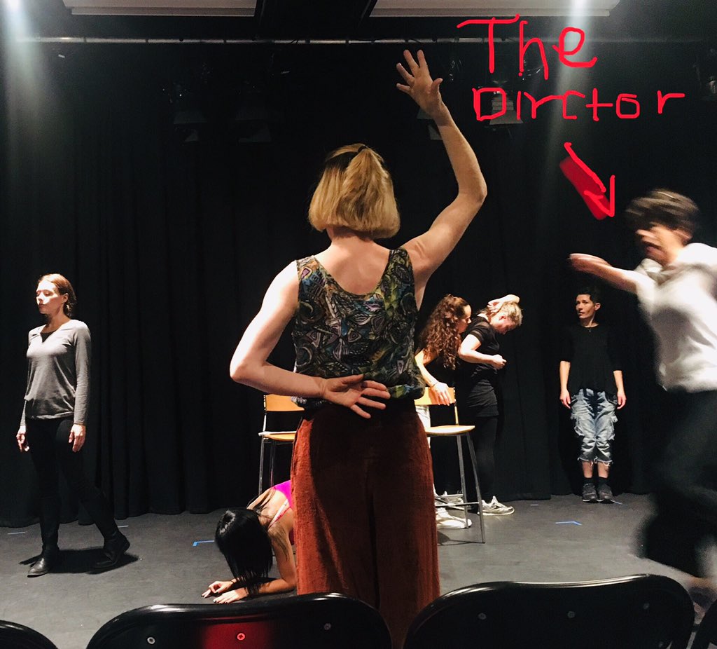 Day 2 of rehearsals @bloomsburyfest #MondayMotivation “When your just trying something & the director says stick to the script” #constanceandKelly