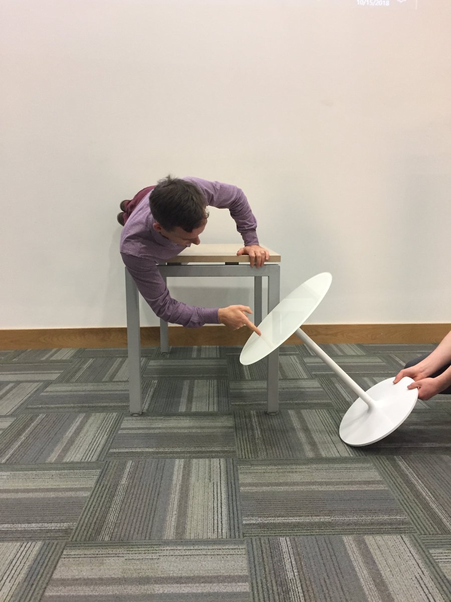 DiarmaidLane's tweet photo. Just a regular part of my Monday morning at @UL! Helping student teachers in @SchoolOfEd_UL understand the position of the spectator when constructing 'auxiliary plan' views! #Graphics #geometry #teaching #LM094 #LM095 https://t.co/M0bZgDz664