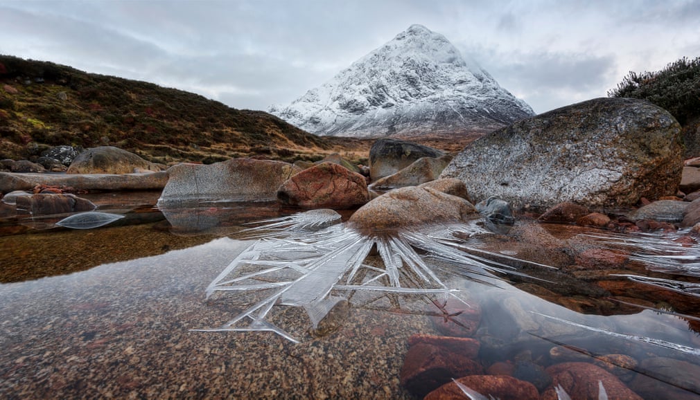 Ice spikes, Glencoe, by Pete Rowbottom