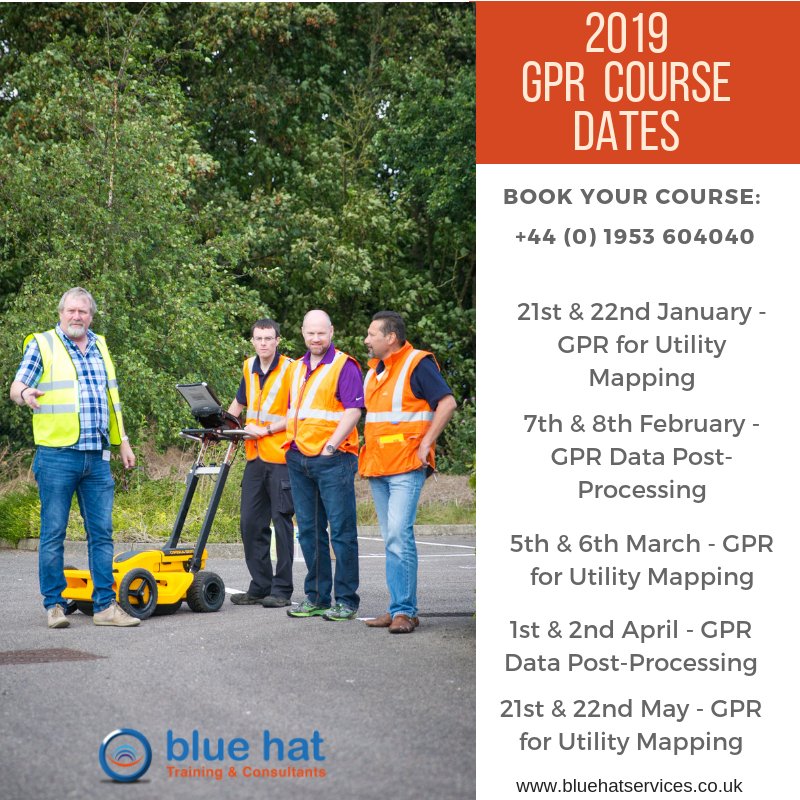 BlueHatServices's tweet image. #GPR Training Courses: 2019 new dates released>> bluehatservices.co.uk/trainingcourse… … #surveys #Utilitiesdetection