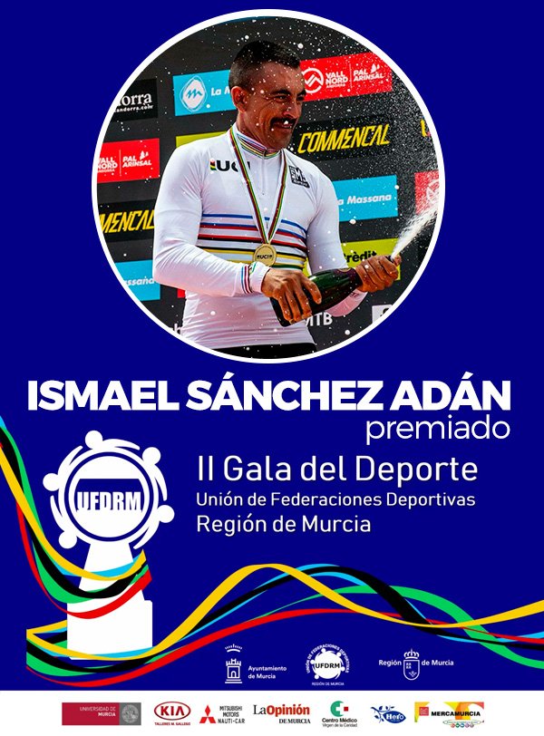 ISMAEL SÁNCHEZ ADÁN es considerado uno de los mejores bikers en la categoría élite de la Región de Murcia y del país. 
En los últimos años compite en la modalidad máster donde este 2018 ha conseguido numerosos éxitos.