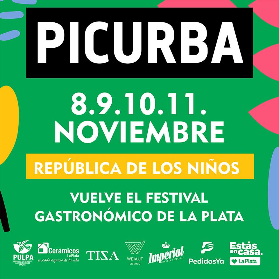 🤗¡Vuelve el festival gastronómico de La Plata! 🤗

➡️ 8, 9, 10 y 11 de noviembre en la República de los Niños 😍 

Ya están disponibles las entradas anticipadas siguiendo este link 👉 bit.ly/Picurba9 (evitá filas y comprá más barato) 😉 #Picurba9 🍎🌽🥕🥙🌮🍱🍕🍔🍷🍹🥂🍻