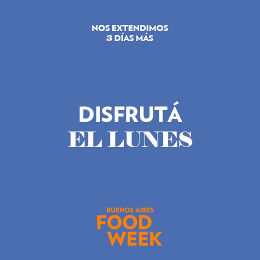 BAFoodWeek's tweet image. ¿Qué tal Feriado y #BaFoodWeek?💥🥂
Salí a almorzar este lunes con esta GRAN NOTICIA.
¡Reservá tu mesa! Ahora tenés tiempo hasta el miércoles 17: bafoodweek.com
