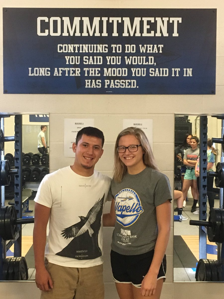 Congratulations to Gracie Gustison and Hector Zepeda! They were selected as the September Students of the Month for Strength and Conditioning Class! Keep up the good work! #GAINS