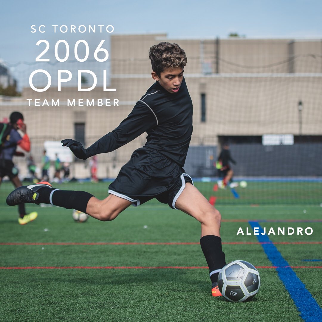 Congratulations Alejandro for earning a spot on the 2006 SC Toronto OPDL Team #SupportLocalFootball #Toronto #2006Boys #SCToronto #TorontoSoccer #SoccerInTheSix #OPDL #OntarioSoccer #PlayInspireUnite #Football #Soccer #Canada2026 #TheBeautifulGame
