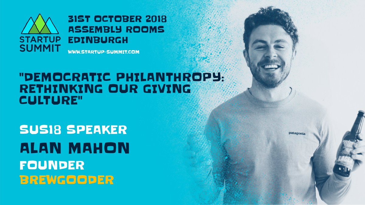 Super excited for this! 

Opening up the Main Stage for us at this year's <a href="/Startup_Summit_/">Startup Summit</a> is @alanjamesmahon, founder of @BrewGoodr, the craft beer that donates 100% of profits to clean water projects. 🍻🍺💧

Final release tickets ➪ startup-summit.com/tickets 

#SUS18