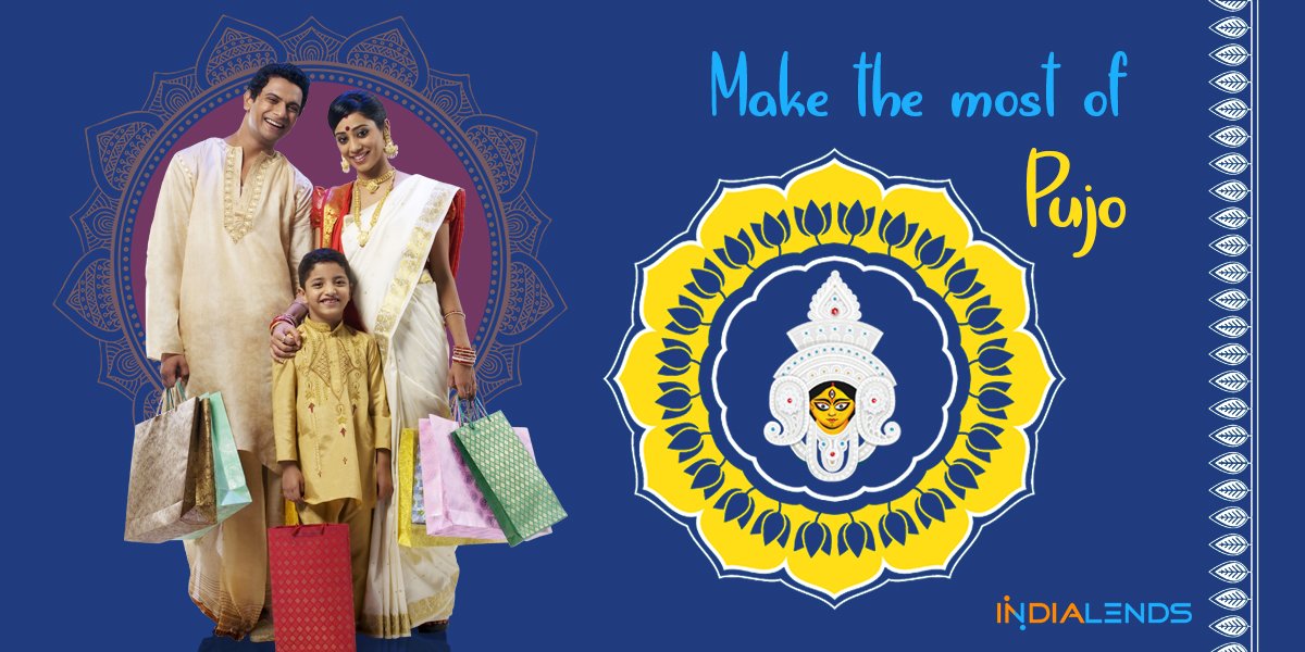 indialends's tweet photo. Pujo shopping made easy by IndiaLends. Small amount personal loans starting at EMIs of ₹1400. It's time to celebrate without worrying!
#Navratri2018 #GetFestiveWithIL #ILOnline #ILConnect https://t.co/k1fDIYdTj8