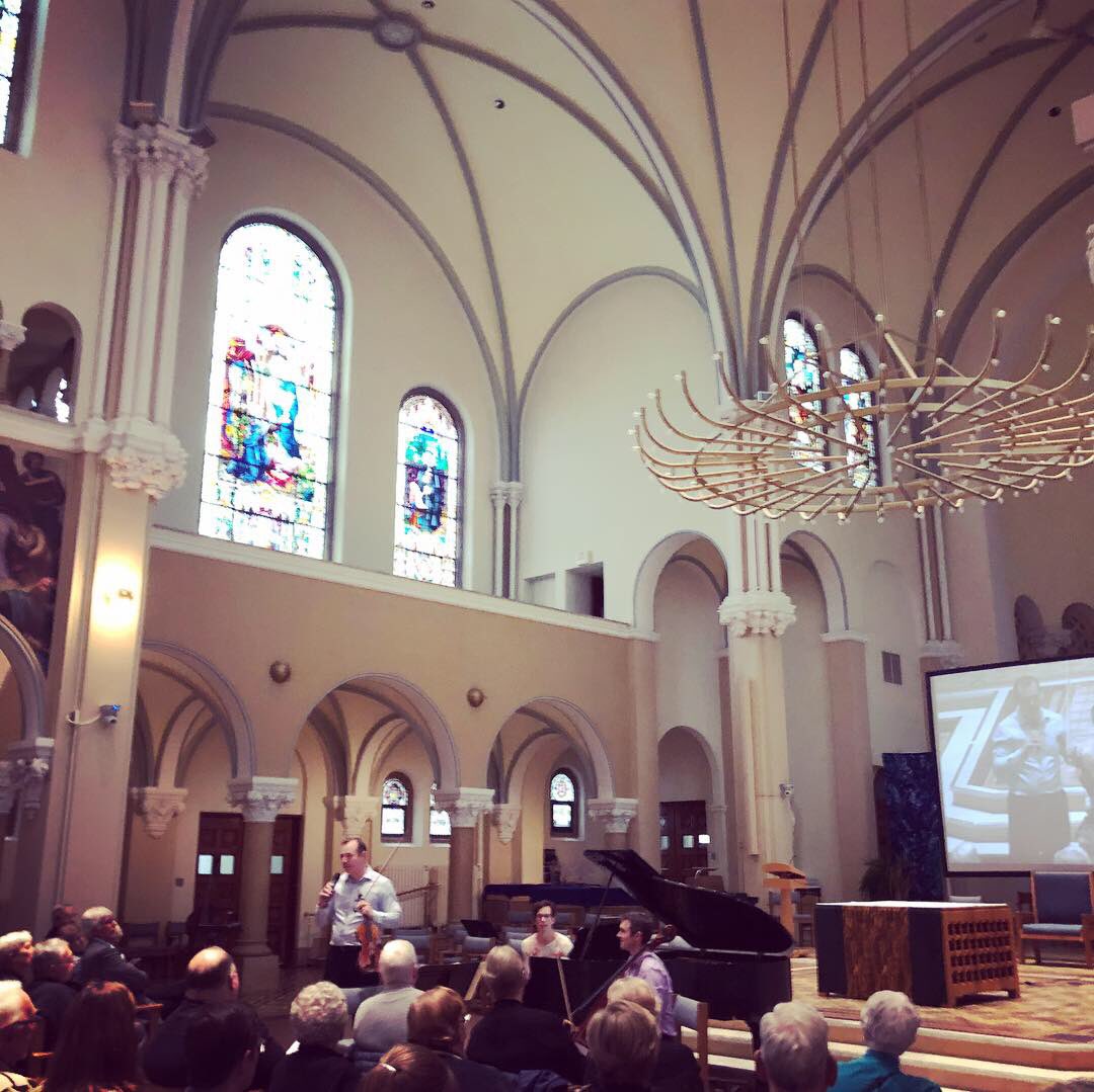 MankatoSymphony's tweet photo. The Legacy - Music on the Hill concert featuring pianist Bethel Balge, cellist Richard Belcher and violinist Peter McGuire was beautiful in every way. Please join us for our next chamber concert, Romantic Masterpieces, on November 11th at Good Counsel Chapel. https://t.co/WteFCZrcsb