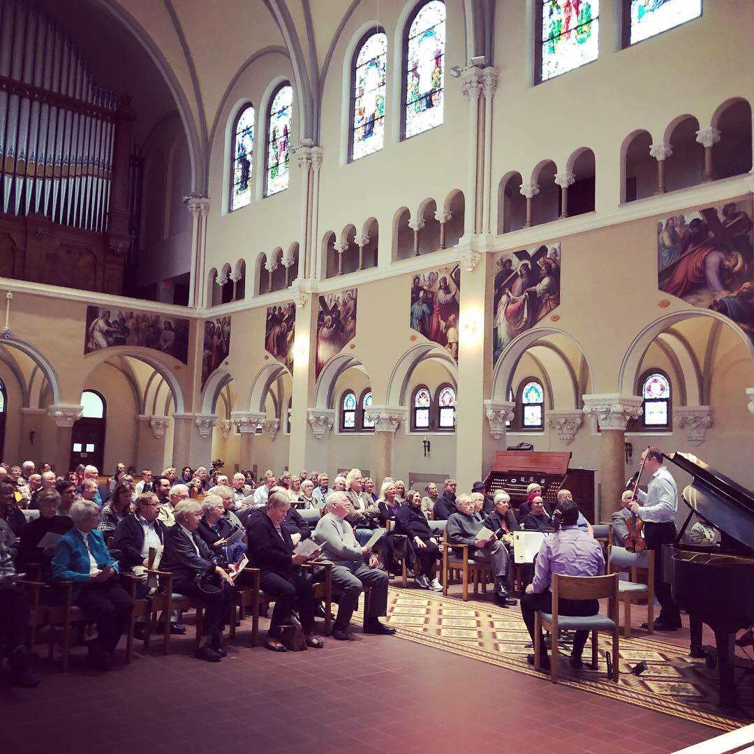 MankatoSymphony's tweet photo. The Legacy - Music on the Hill concert featuring pianist Bethel Balge, cellist Richard Belcher and violinist Peter McGuire was beautiful in every way. Please join us for our next chamber concert, Romantic Masterpieces, on November 11th at Good Counsel Chapel. https://t.co/WteFCZrcsb