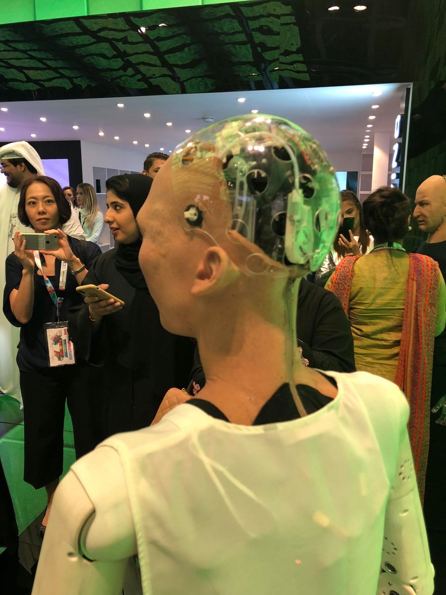 worktripscom's tweet image. It&apos;s a pleasure to meet you @RealSophiaRobot - the first robot declared a citizen by Saudi Arabia!

#RealSophiaRobot #SaudiArabia #Gitex2018 #GITEXFutureStars #GFS2018