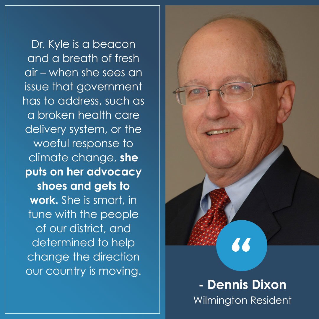 drkyle4congress's tweet photo. I first met Dennis sharing a ride to a meeting. We discussed the needs of servicemen &amp; women returning from Afghanistan &amp; Iraq. I am well aware of the challenges the VA is facing &amp; will always be On Call for our #Veterans, your #healthcare, &amp; our #environment. #TestimonialTuesday https://t.co/yTyIj1J7jn