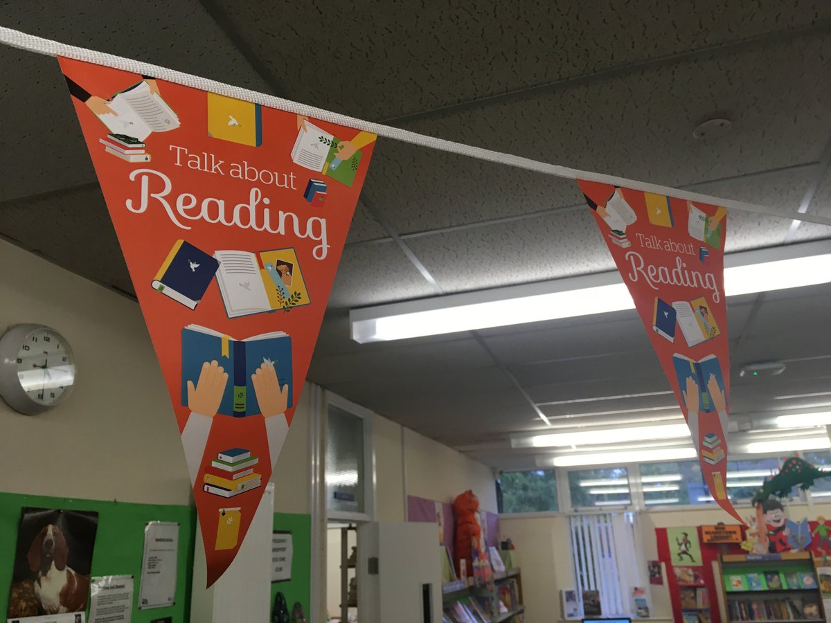 WSCCLibraries's tweet photo. This October, we're talking about reading and celebrating #WhyILoveMyLibrary. We've decorated every library in West Sussex with our orange Talk About Reading bunting, modelled here by #HenfieldLibrary. Next time you pop in, why not tell us what you thought of your latest read? https://t.co/06ze1TbxQp