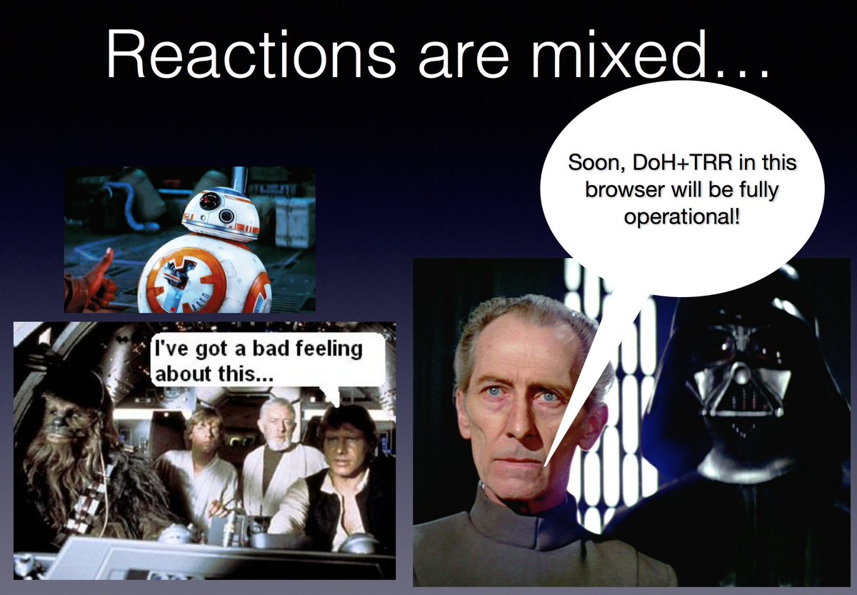 Reactions within the DNS community to the DoH+TRR pairing #RIPE77 (cc <a href="/dnsreactions/">dnsreactions</a> )