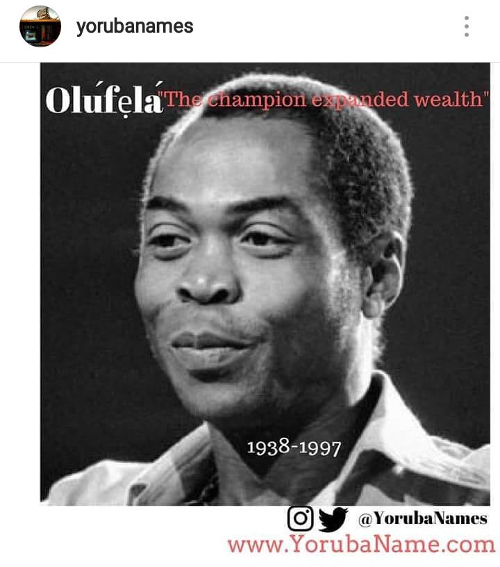 Happy 80th Birthday F lá Kútì. 