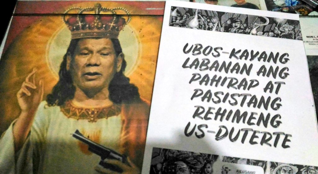 Isang araw ang mga nagdidiyos-diyosan ay luluhod din sa mga tunay na panginoon. #OctoberResistance #OctoberPeasantMonth