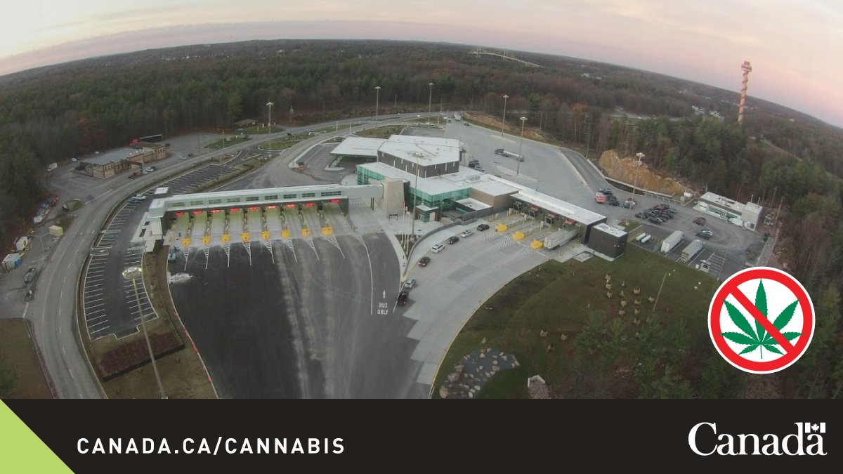 CanBorder's tweet image. Even when it’s legal in Canada on October 17, you won’t be able to take #cannabis across the border, whether you are entering or leaving Canada.  Learn more and protect yourself: cbsa-asfc.gc.ca/travel-voyage/… #CannabisInCanada #C45