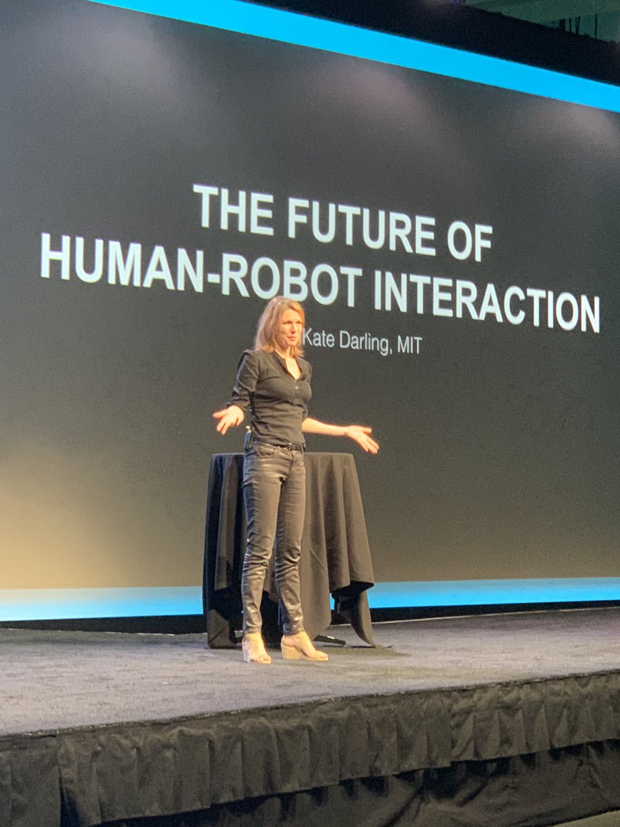 Ken Ashley, SIOR on Twitter: "@CoreNetGlobal Dr. Kate Darling of #MIT talking about robots in the workplace. Hal, open the bay doors... #cngboston #cre https://t.co/EcFYulg9gz" Twitter