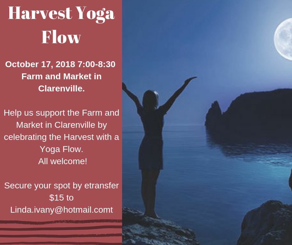 Yoga at the market this Wednesday night!